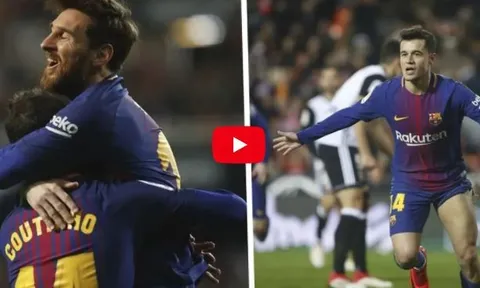 Ngày Philippe Coutinho có bàn thắng ra mắt Barcelona