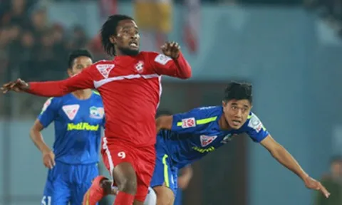 Ngoại binh Hải Phòng tự tin sút tung lưới HAGL tại vòng 2 V-League