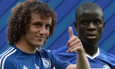 N'Golo Kante và David Luiz - Bức tường thép của Chelsea