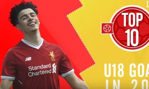 Những bàn thắng đẹp nhất của các 'lúa non' của Liverpool năm qua