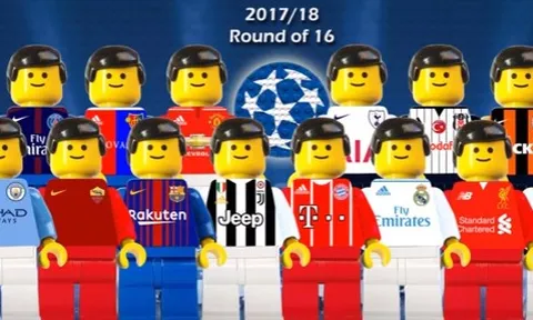 Những bàn thắng đẹp nhất tại CL theo phong cách Lego