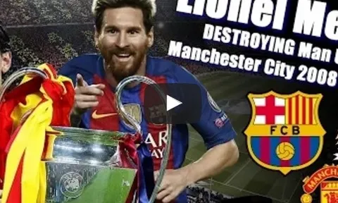 Những lần hành hạ Man United và Man City của Lionel Messi