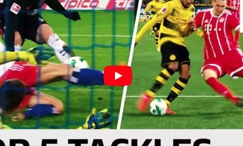 Những pha tắc bóng đỉnh nhất Bundesliga mùa 2017/18