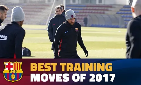 Những tình huống hay nhất trong các buổi tập của Barcelona