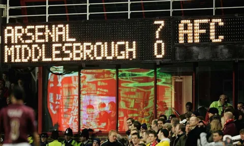 Những trận thắng đậm đà của Arsenal dưới thời Wenger