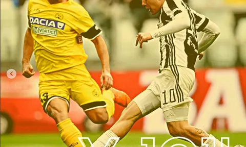 Dybala sướng rơn khi đạt cột mốc 100 bàn trong sự nghiệp