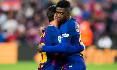 Ousmane Dembele chơi đầy nỗ lực vs Real Sociedad