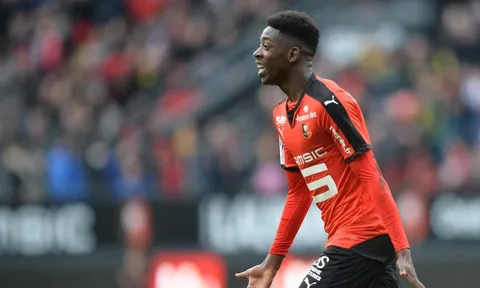 Ousmane Dembele khi còn chơi cho Rennes