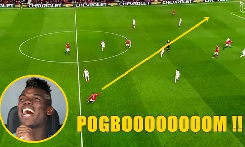 Paul Pogba chuyền dài ra sao?