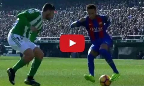 Pha rê bóng cực ảo của Neymar vs Betis