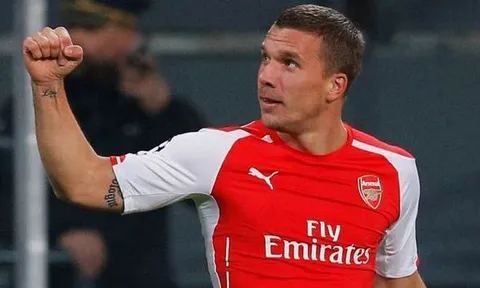 Podolski và những bàn thắng đáng nhớ tại sân Emirates