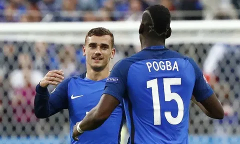 Pogba tha thiết mời Griezmann về Man Utd