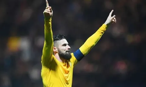 Ra sân trước Burnley, Giroud cán mốc ấn tượng với Arsenal