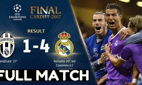 Real Madrid hủy diệt Juventus không thương tiếc mùa trước