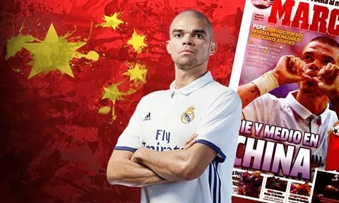 Chia tay Real, Pepe sẽ đến Trung Quốc thi đấu?