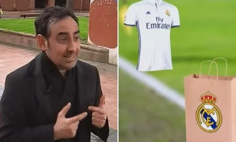 Real Madrid tặng... áo tồn kho cho trọng tài