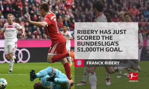 Ribery ghi dấu cột mốc đáng nhớ cho Bundesliga