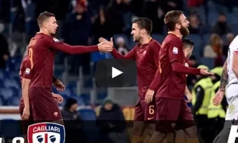 Roma 1 - 0 Cagliari (vòng 21 Serie A)
