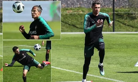 Ronaldo bứt tốc mạnh mẽ, chờ so tài 'cỗ máy ghi bàn' Salah