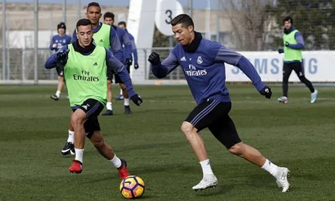 Ronaldo chăm chỉ tập luyện để giải hạn đầu năm 2017