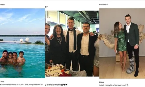 Ronaldo, Messi và Sharapova nô nức chào năm mới 2017
