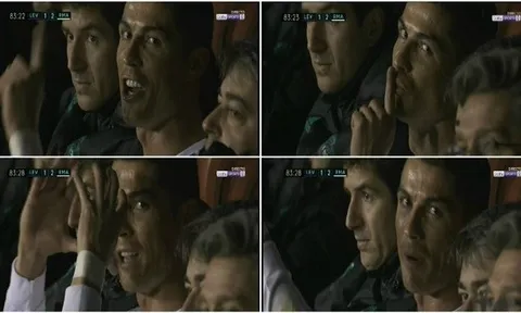 Ronaldo nổi cáu vì bị camera ghi hình