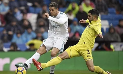Ronaldo sút 11 lần thất vọng, Real thua đau trước Villarreal tại Bernabeu