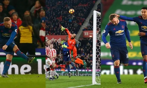 Rooney giải cứu MU bằng siêu phẩm sút phạt phút bù giờ