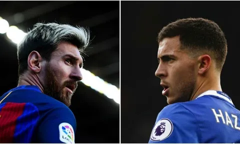 Sau cùng, Hazard vẫn quá nhỏ bé so với Messi