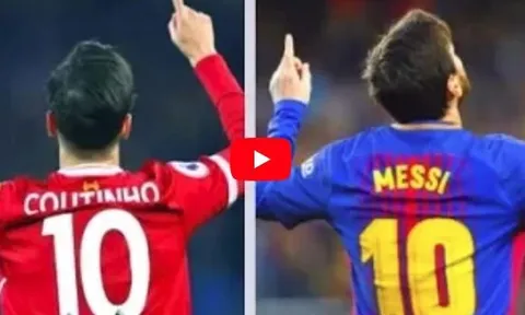 So tài sút phạt của Lionel Messi và Philippe Coutinho
