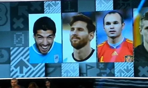 Suarez bị FIFA 'dìm hàng' trong lễ trao giải