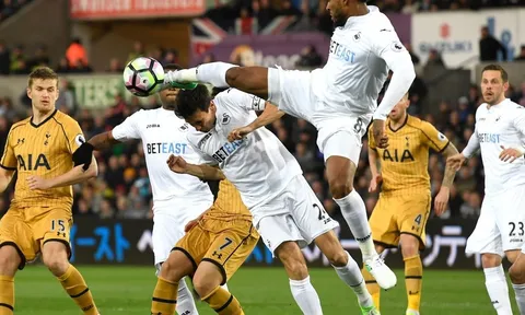 Swansea City 1-3 Tottenham (Vòng 31 giải Ngoại hạng Anh)