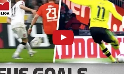 Tất cả các bàn thắng của Marco Reus vào lưới Werder Bremen