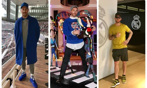 Té ngửa với gu thời trang 'tắc kè hoa" của Sergio Ramos