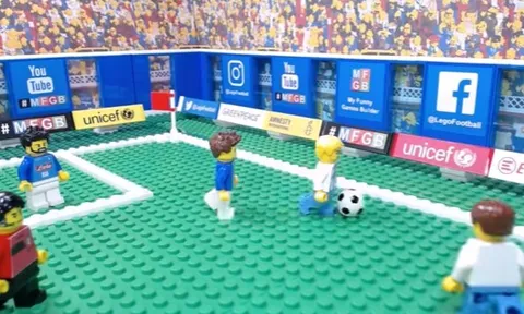 Thảm bại của Lazio trước Napoli theo phong cách lego