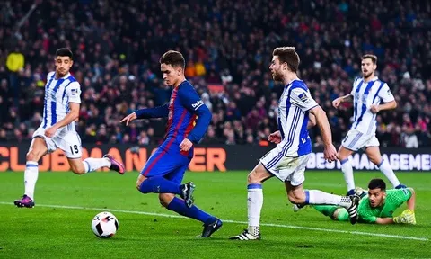 Thắng dễ Sociedad, Barca lọt vào Bán kết cúp Nhà vua