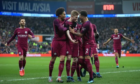 Thắng nhẹ Cardiff, Man City hoàn thành trọn vẹn 2 mục tiêu