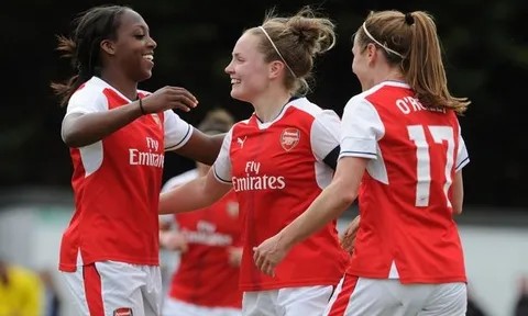 Thắng Tottenham 10-0, đội nữ lấy lại thể diện cho Arsenal