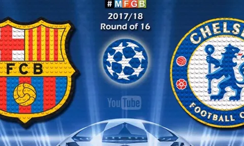 Thất bại của Barcelona trước Chelsea theo phong cách Lego