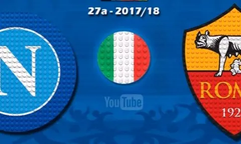 Thất bại của Napoli trước AS Roma theo phong cách Lego