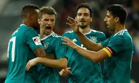 Oezil và Mueller sẽ không có mặt trong trận Đức gặp Brazil