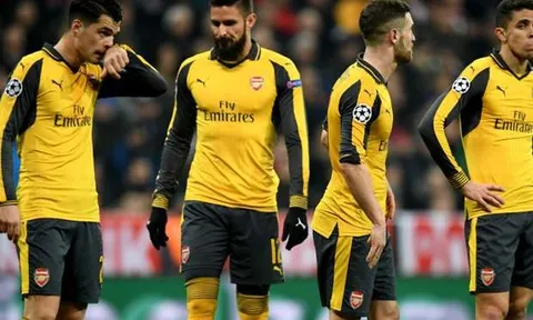 Sụp đổ trước Bayern, Arsenal thành CLB Anh tệ nhất Champions League