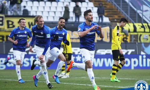 Thua sốc Darmstadt, Dortmund nguy cơ văng khỏi top 4