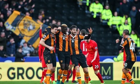 Thúc thủ trước Hull City, Liverpool đứng trước nguy cơ văng khỏi top 4