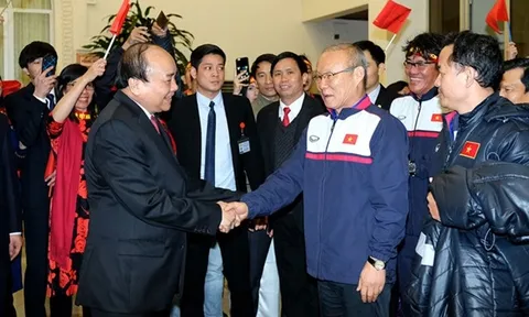 U23 Việt Nam diện kiến Thủ tướng Nguyễn Xuân Phúc