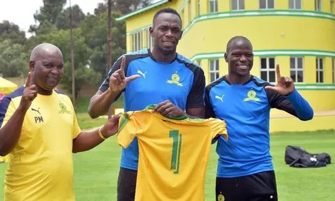 Tia chớp Usain Bolt CẬP BẾN nhà vô địch châu Phi