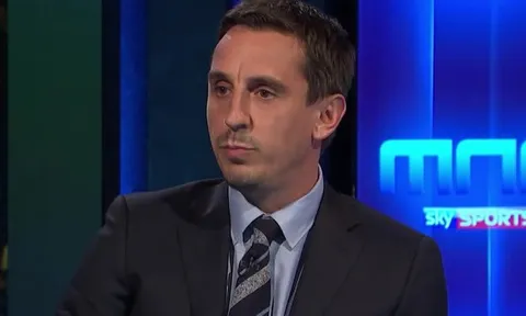 Gary Neville: "Tôi nghĩ tới việc Arsenal sẽ văng khỏi top 4 mùa này"