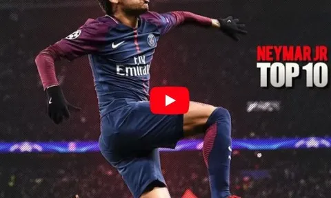 Top 10 bàn thắng đẹp nhất năm 2017 của Neymar