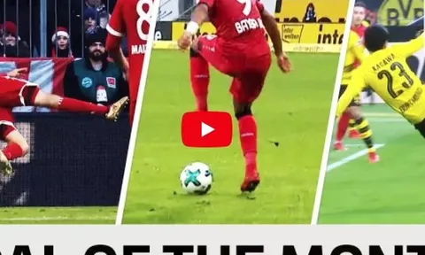 Top 10 bàn thắng đẹp nhất tháng 1 Bundesliga