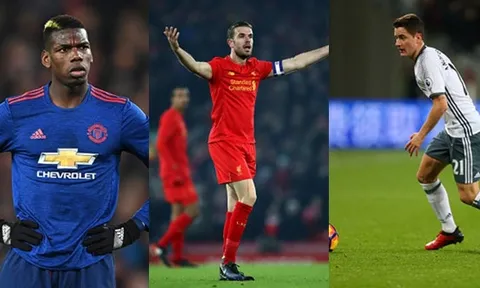 Top 10 “chân chuyền” xuất sắc nhất Premier League 2016-2017